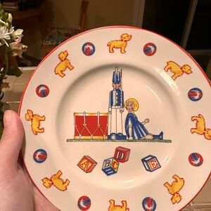 Vintage Tiffany & Co. "Tiffany Toys" Porcelain Child's Plate